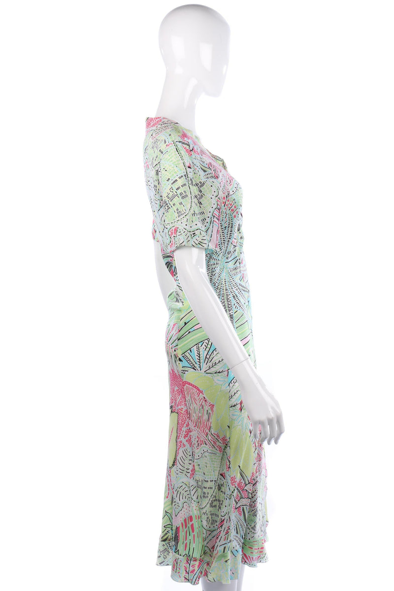 Jobis silk tropical print summer dress size M - Ava & Iva