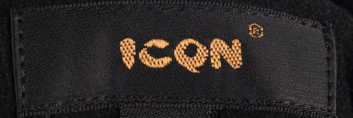 Icon Coat Black Mid Length with abulous Collar Fr Size 40 UK 12 - Ava & Iva