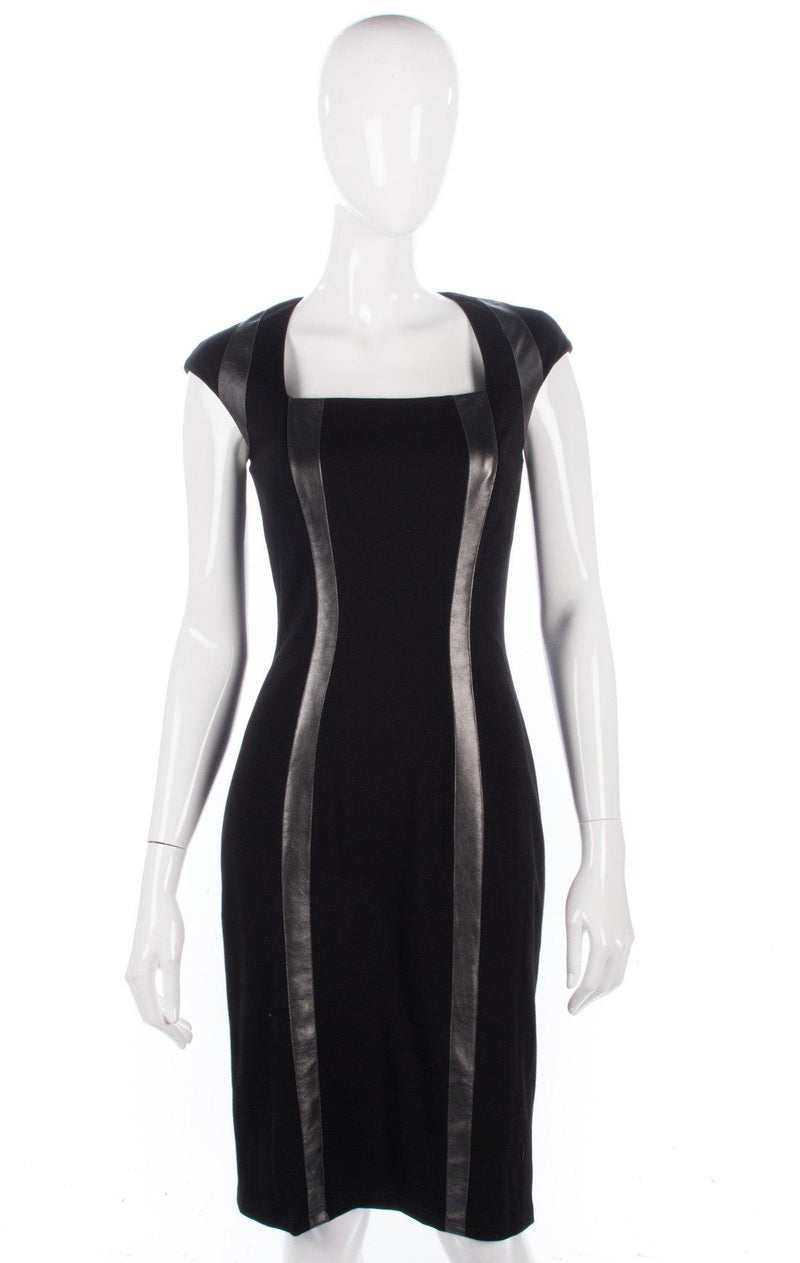 Bernshaw Classic Black Fitted Dress UK Size 10 - Ava & Iva