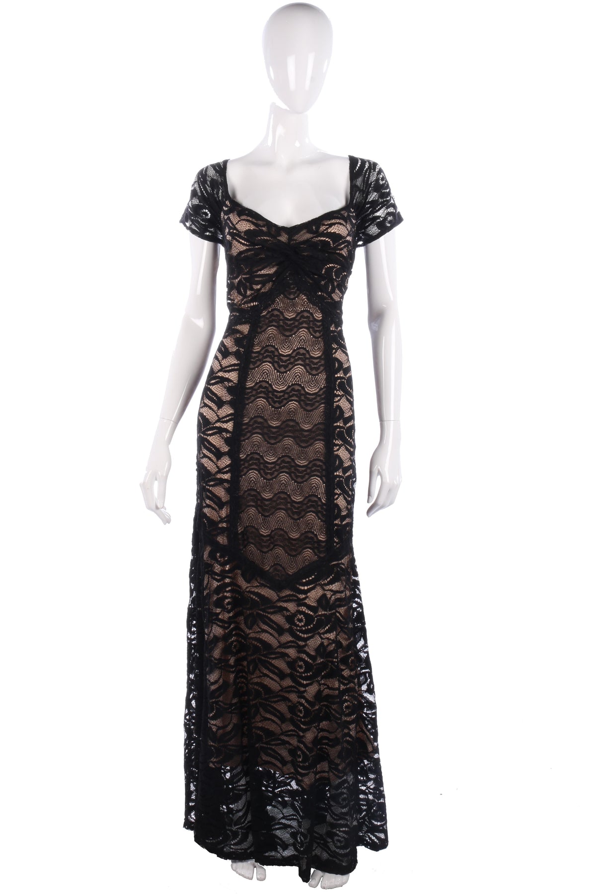 Miusol black lace evening dress size XL - Ava & Iva
