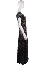 Miusol black lace evening dress size XL - Ava & Iva