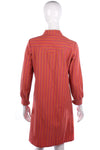 Vintage cotton shirt zip up dress size M - Ava & Iva
