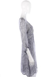 Jo Eden grey floral dress with sequin details size M - Ava & Iva