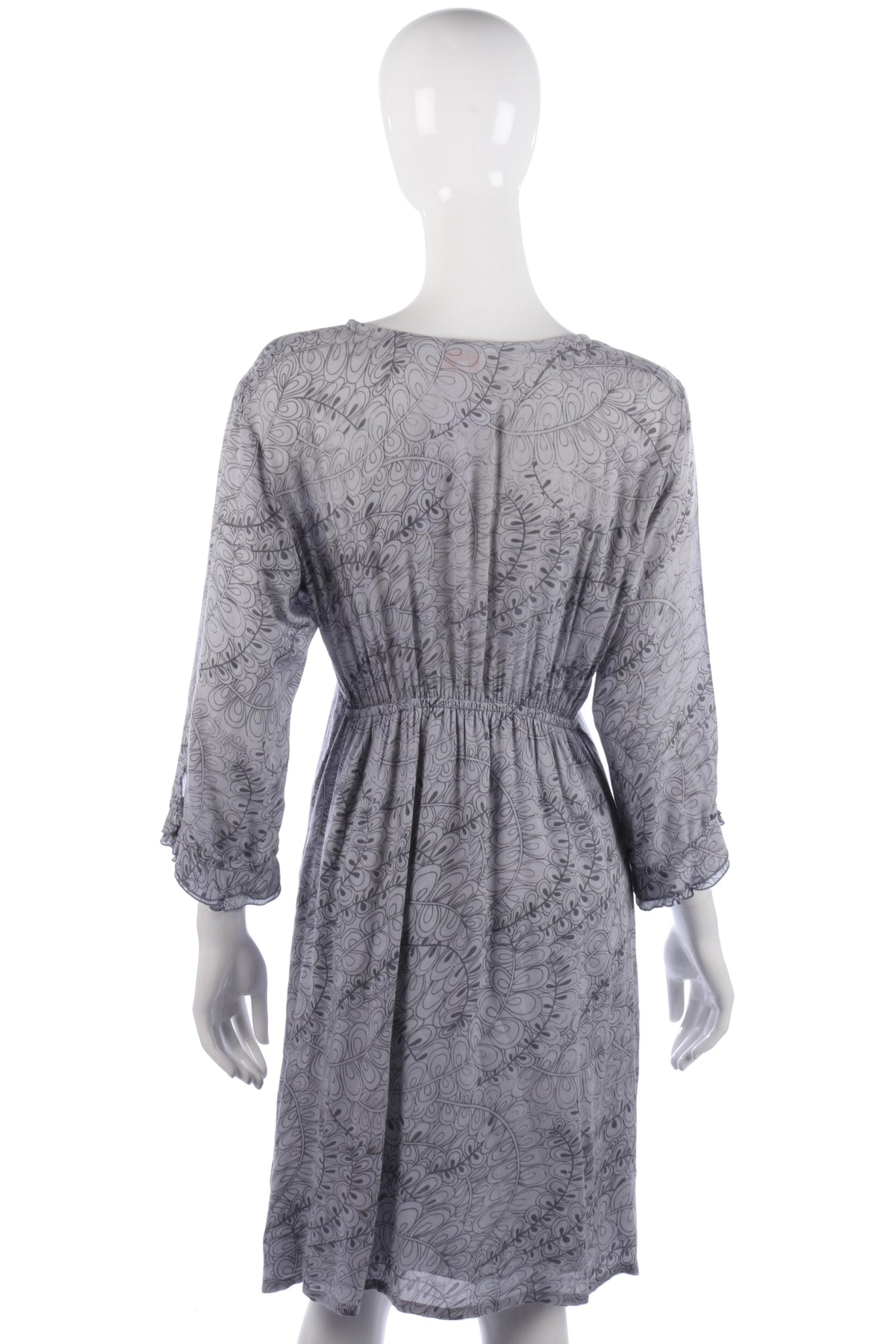 Jo Eden grey floral dress with sequin details size M - Ava & Iva