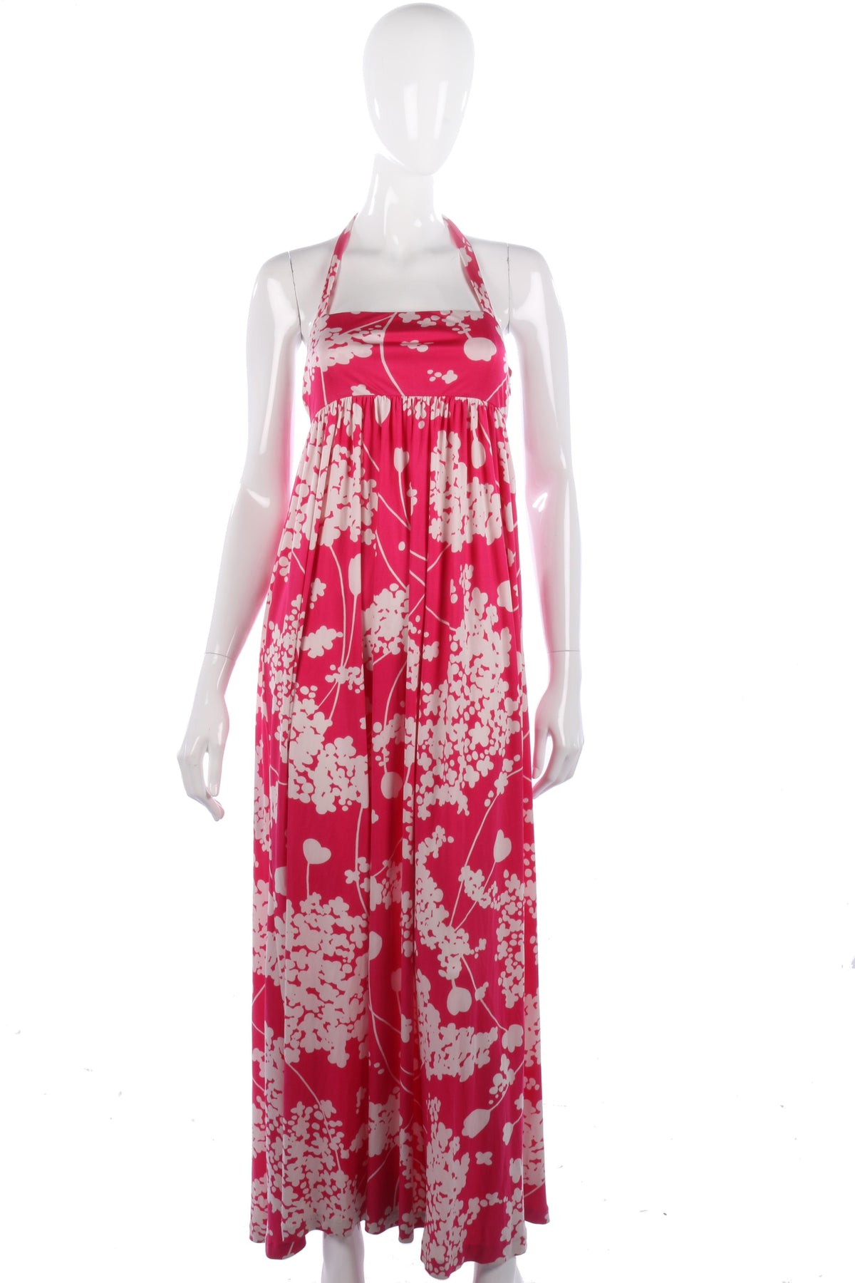 Tibi designer silk summer pink floral dress size S - Ava & Iva
