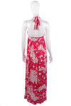 Tibi designer silk summer pink floral dress size S - Ava & Iva