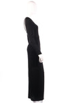 Joseph Janard black dress with detailed back size 14 side