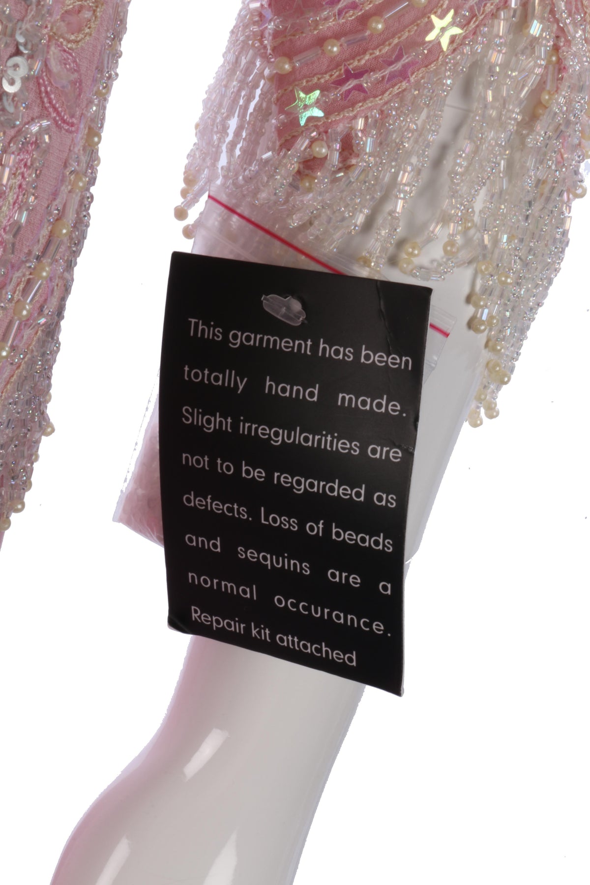 Amazing vintage Frank Usher pink beaded top and skirt - Ava & Iva