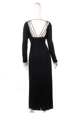 Joseph Janard black dress with detailed back size 14 back