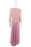 Amazing vintage Frank Usher pink beaded top and skirt - Ava & Iva