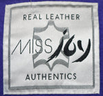 Miss Joy Authentics 1980's Jacket Suede Purple & Applique Size 14/16 - Ava & Iva