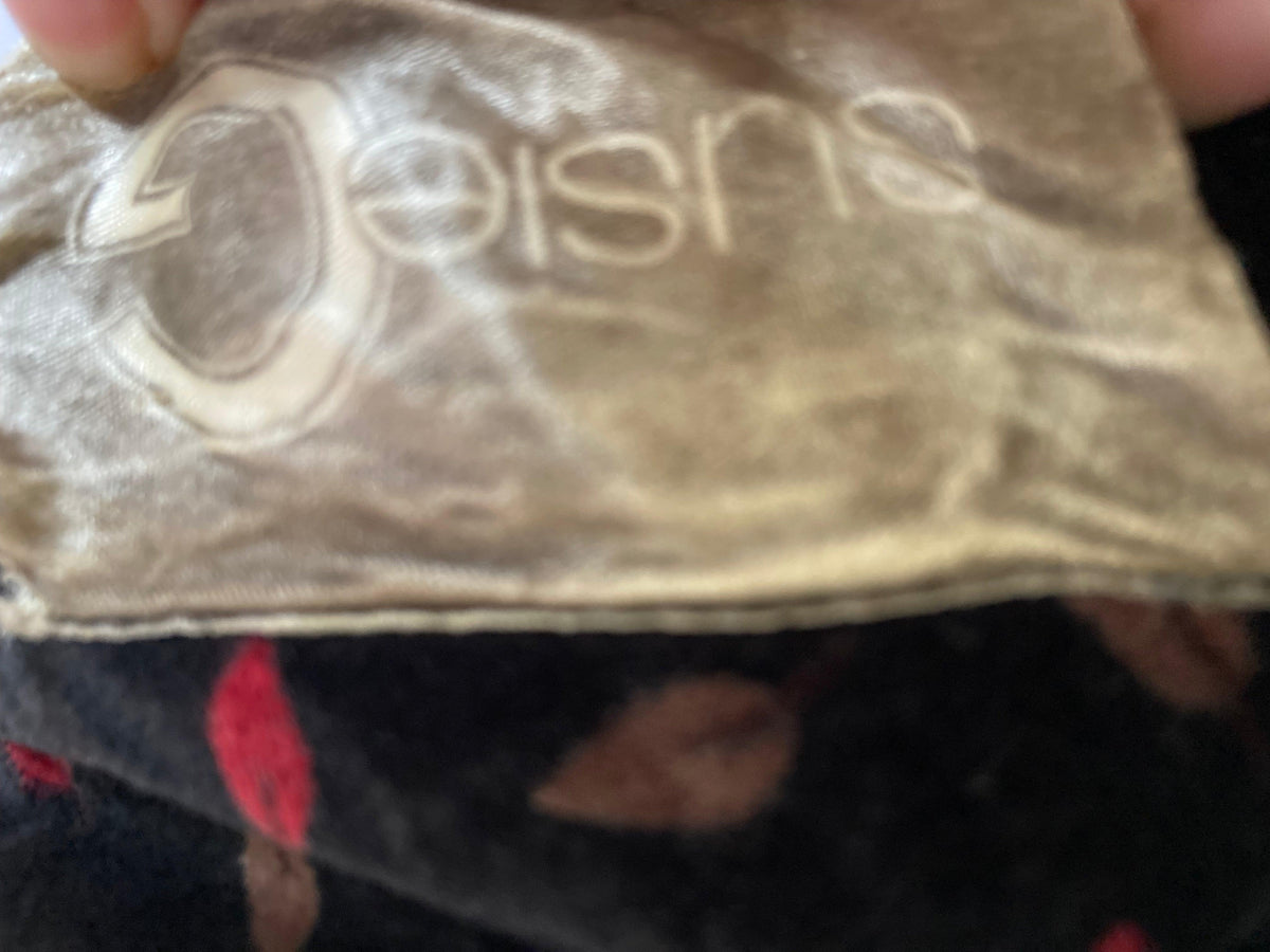 Susie G Cotton Black Patterned 3/4 Sleeved Dress UK Size 14 - Ava & Iva