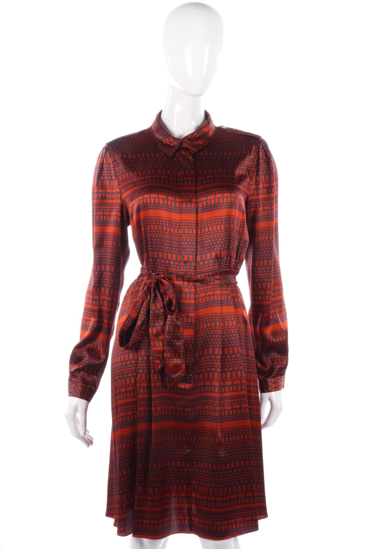 Silk L.K.Bennett orange dress size M/L - Ava & Iva