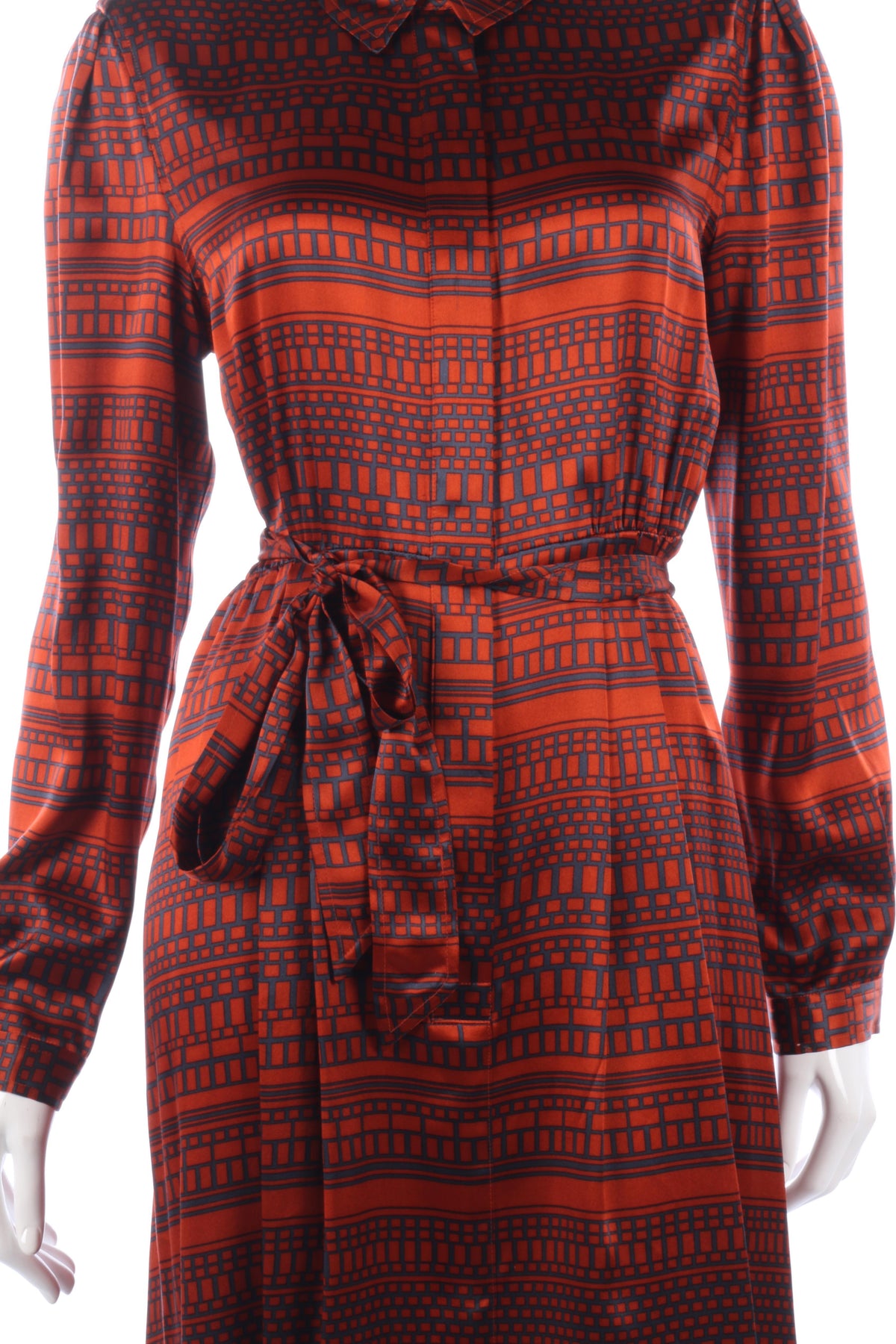 Silk L.K.Bennett orange dress size M/L - Ava & Iva