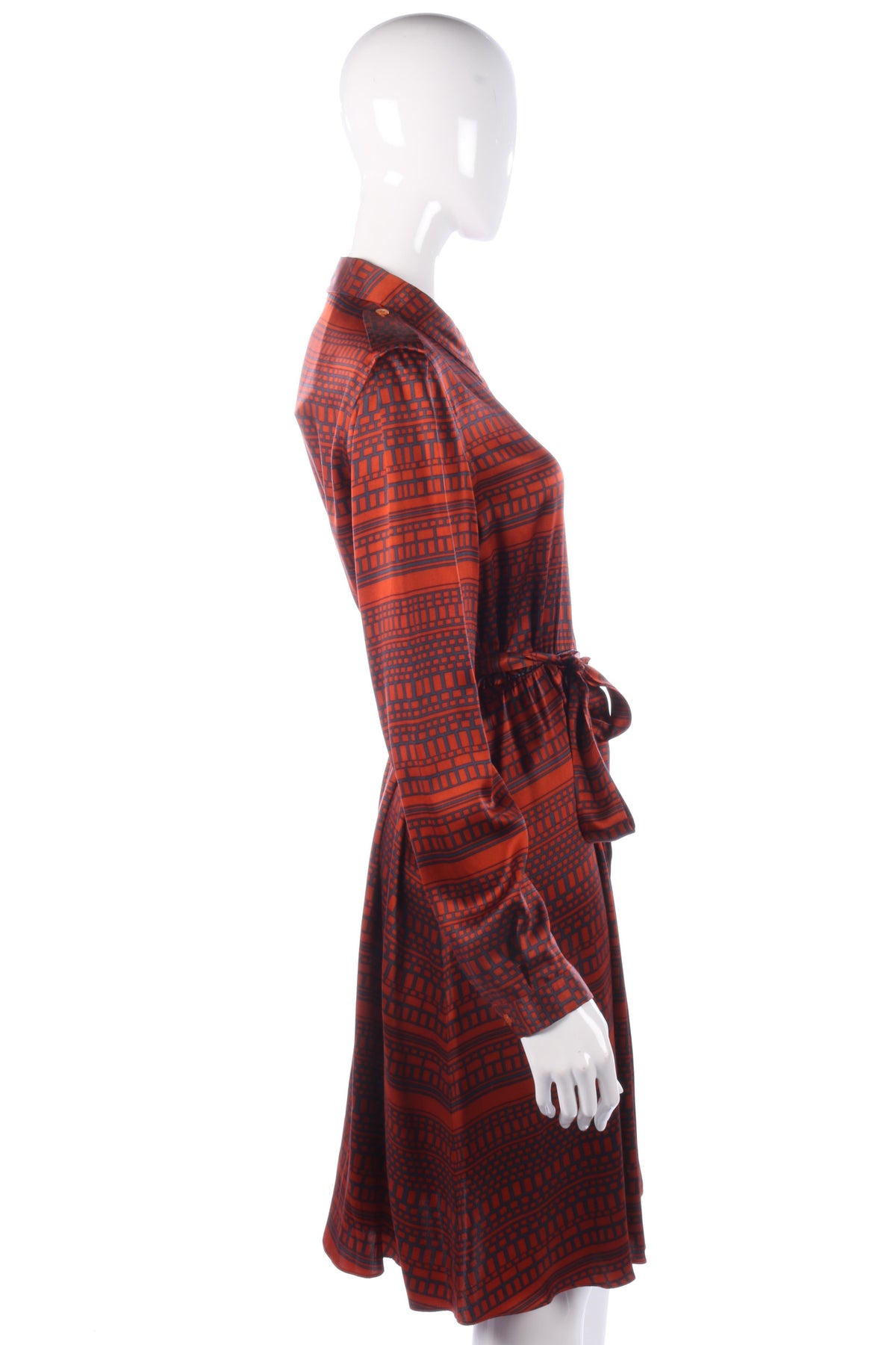 Silk L.K.Bennett orange dress size M/L - Ava & Iva