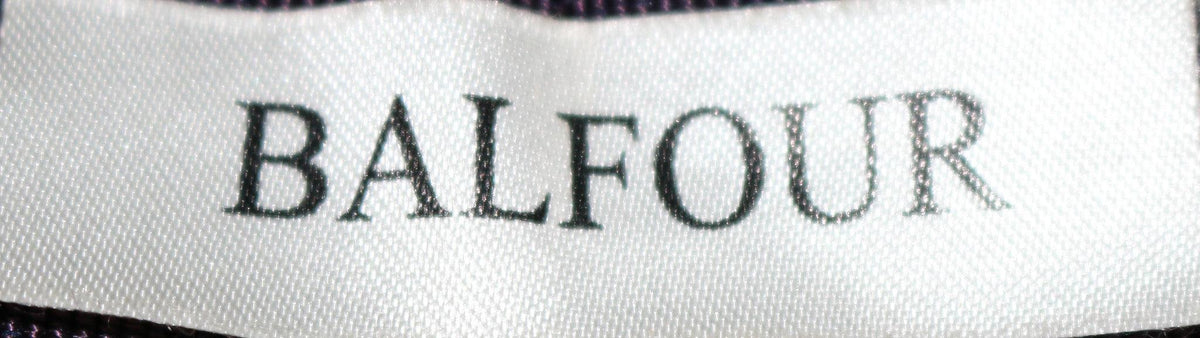 Balfour Purple Wool Hat with Black Beading Detail Size 60cm - Ava & Iva