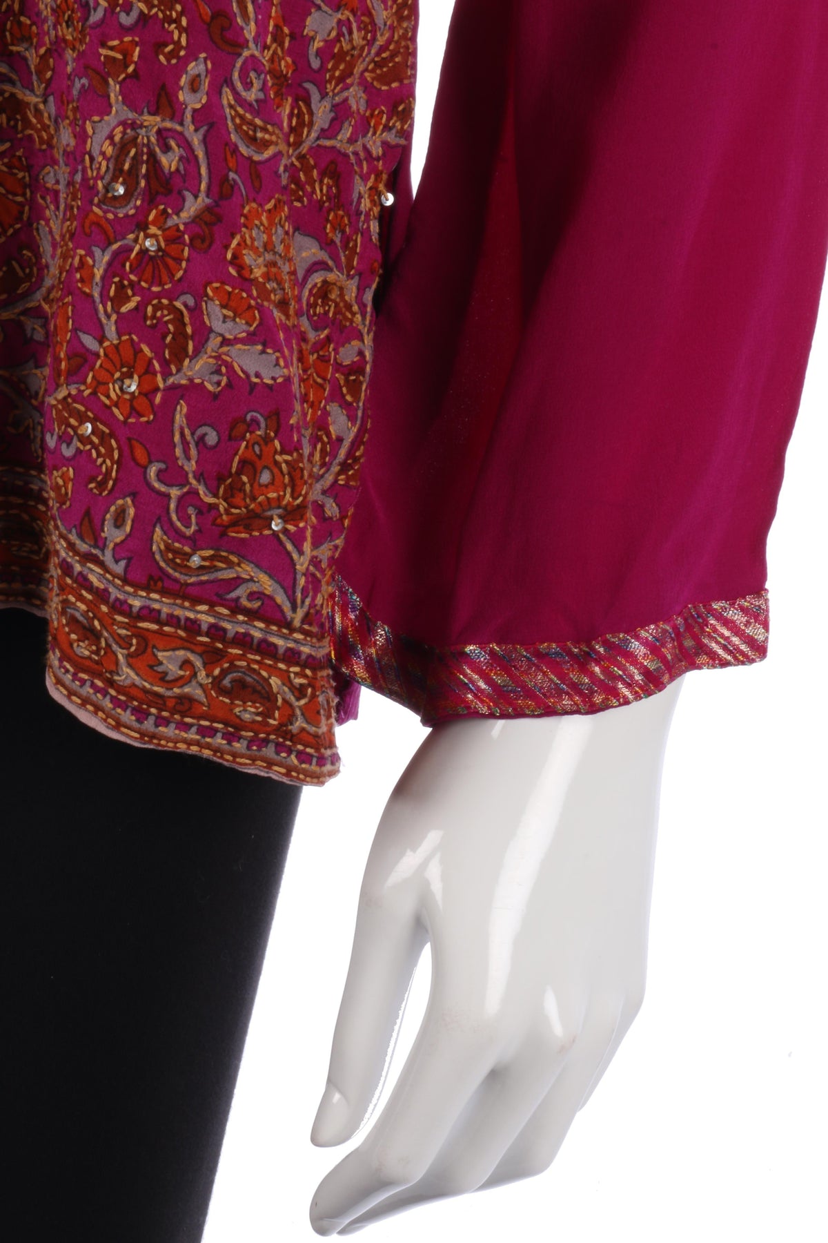 Vintage Silk Pink Summer Top size M - Ava & Iva