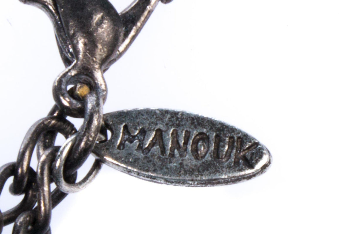 Mano UK turquoise glass bead choker - Ava & Iva