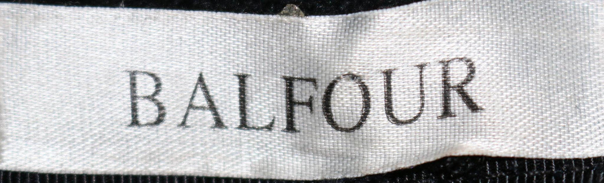 Balfour Black Hat with Grosgrain band and Feather Detail 55cm - Ava & Iva