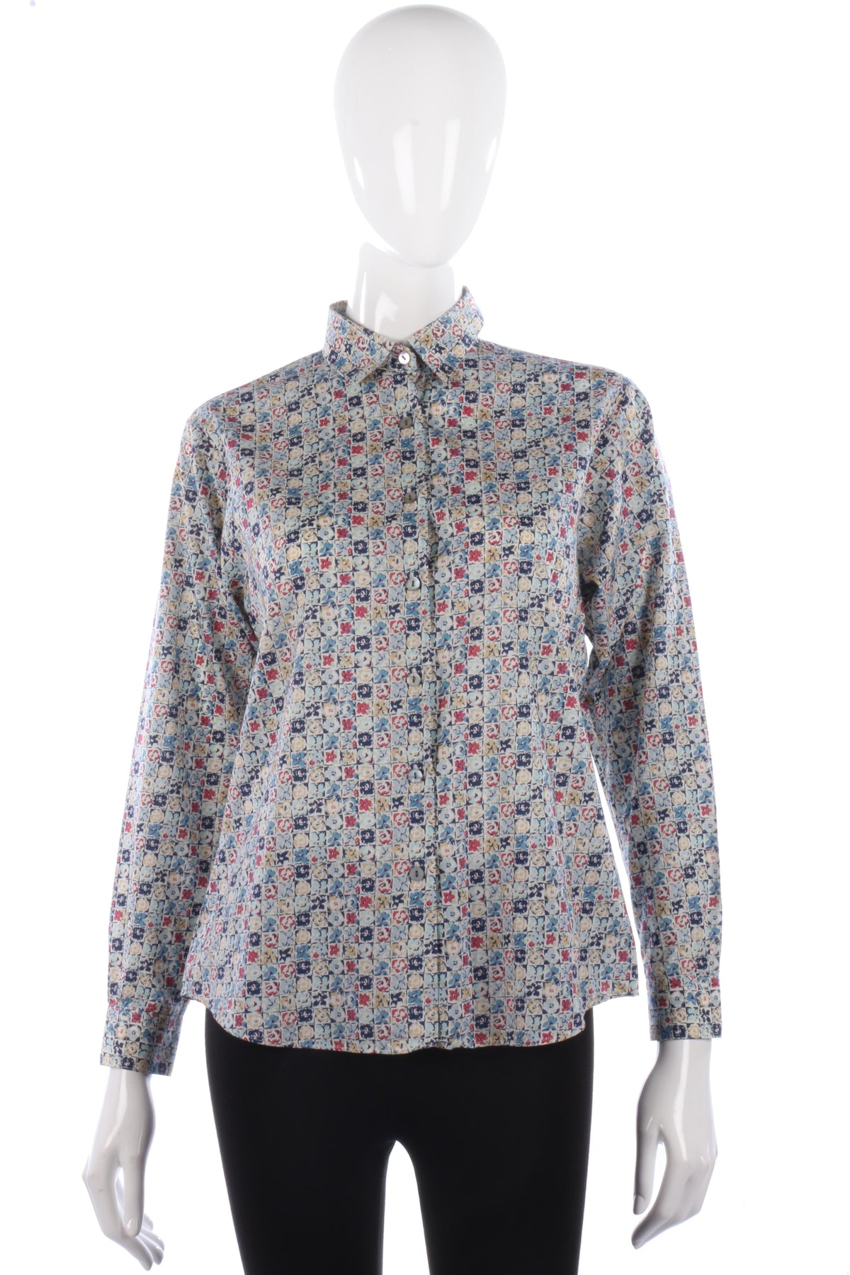 Lovely blue floral print shirt - Ava & Iva