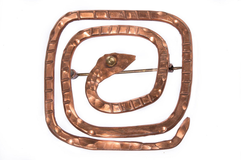 Copper snake brooch - Ava & Iva