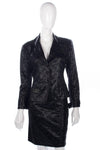 Marilyn Hattersley Skirt Suit Black embroidered and Sequin Material Size10/ Small - Ava & Iva