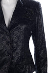 Marilyn Hattersley Skirt Suit Black embroidered and Sequin Material Size10/ Small - Ava & Iva