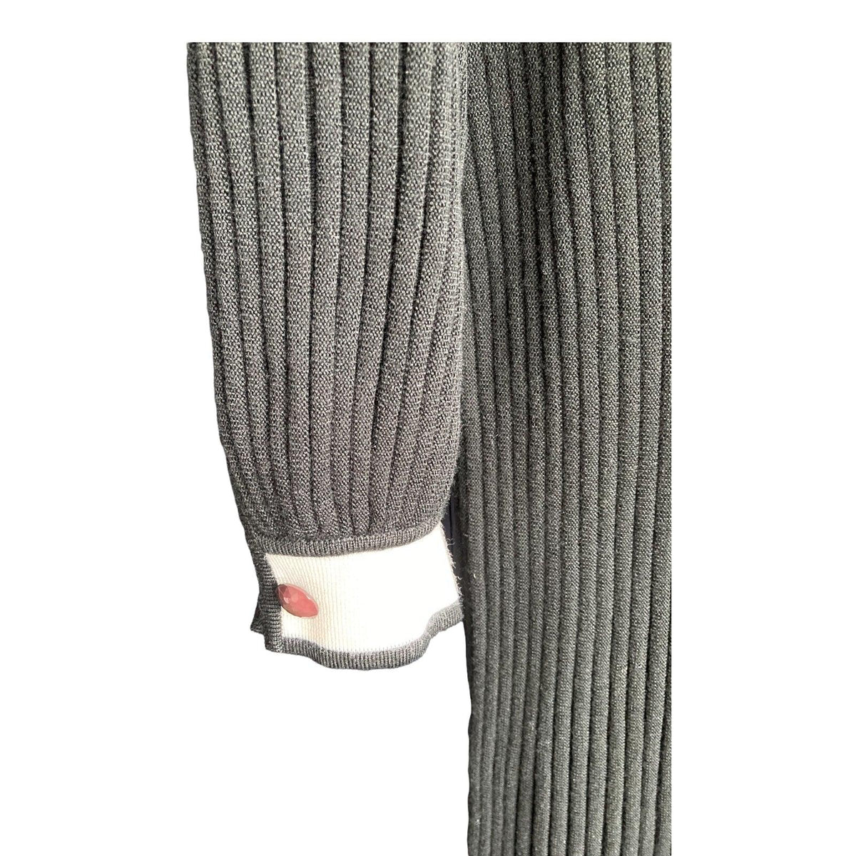 Tricoville Wool Mix Black And White Long Sleeved Dress UK Size 12 - Ava & Iva