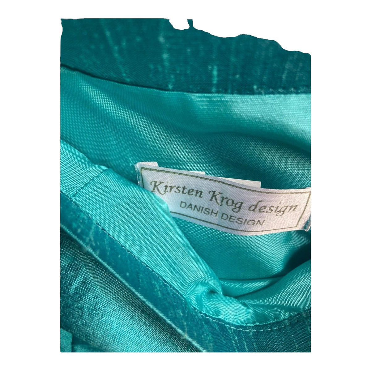 Kirsten Krog Silk Aqua Two Piece Skirt and Sleeveless Top UK Size 14 - Ava & Iva