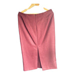 Jenny Edwards-Moss Wool Burgundy Checked Skirt Suit UK Size 14 - Ava & Iva