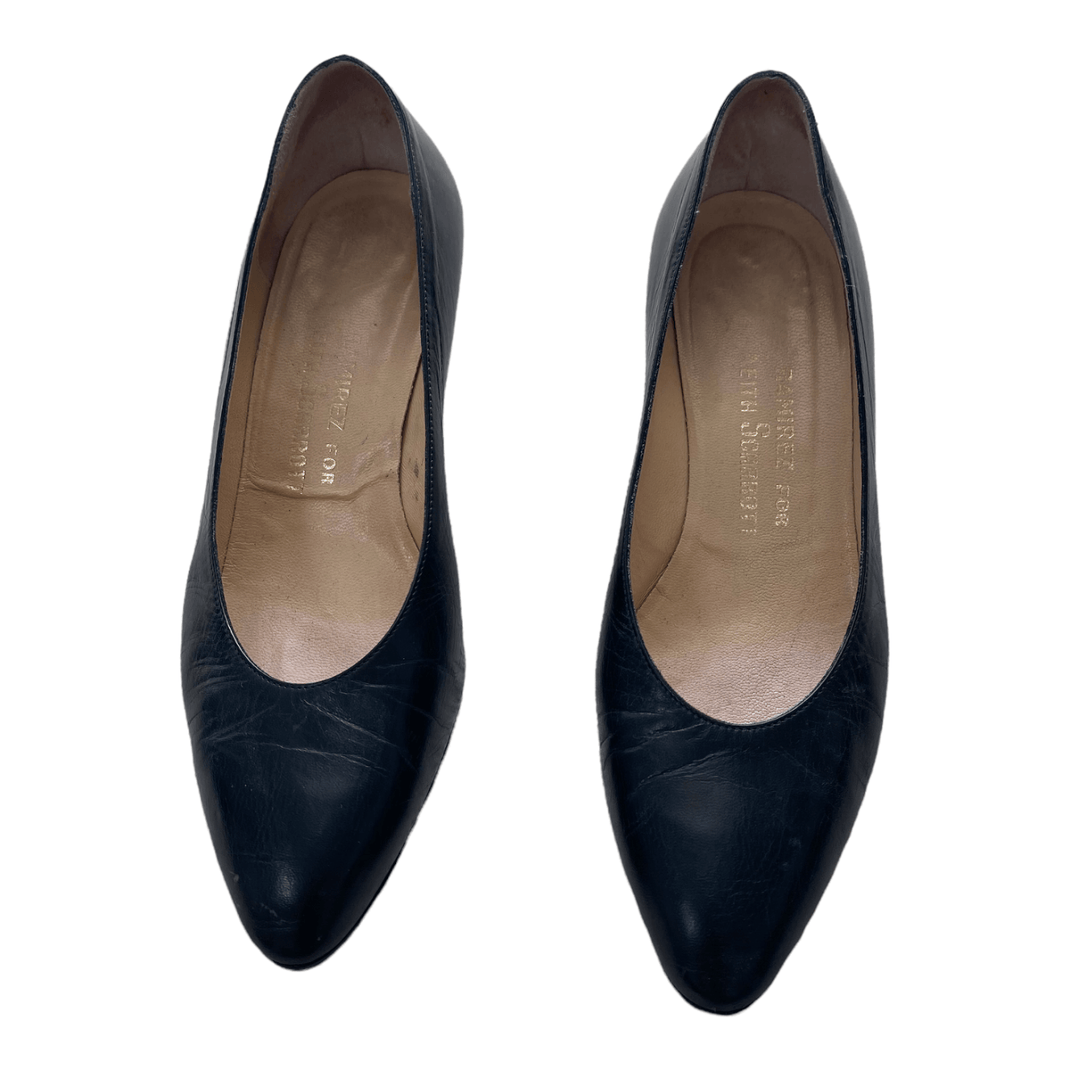 Ramirez Leather Court Shoe Black UK 4 EU 37 - Ava & Iva