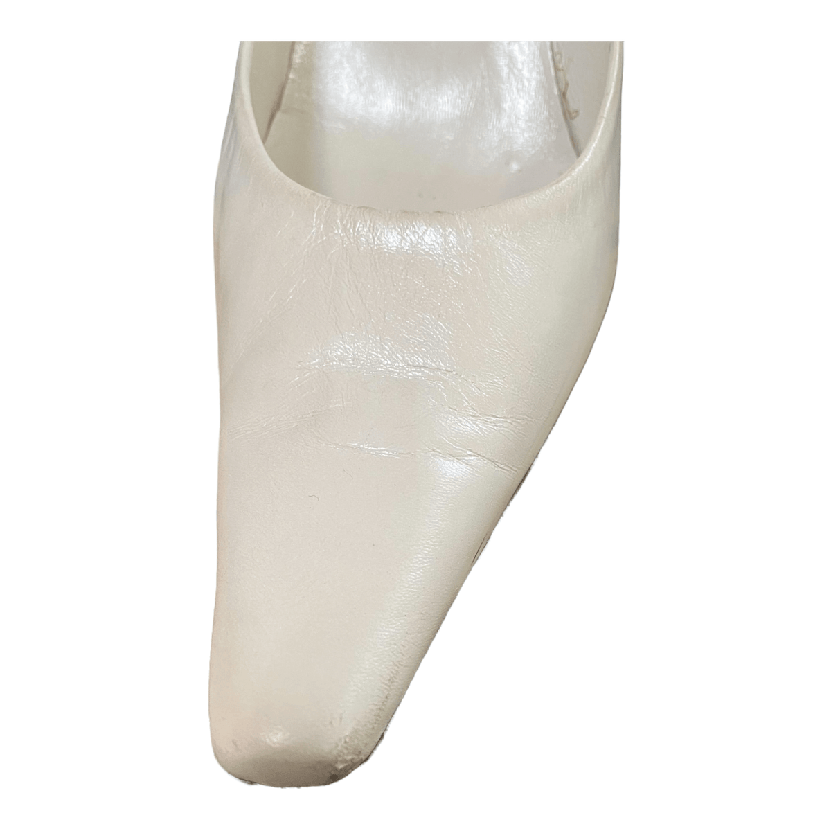 Luciano Barachini Leather Heels White UK 4.5 EU 37.5 - Ava & Iva