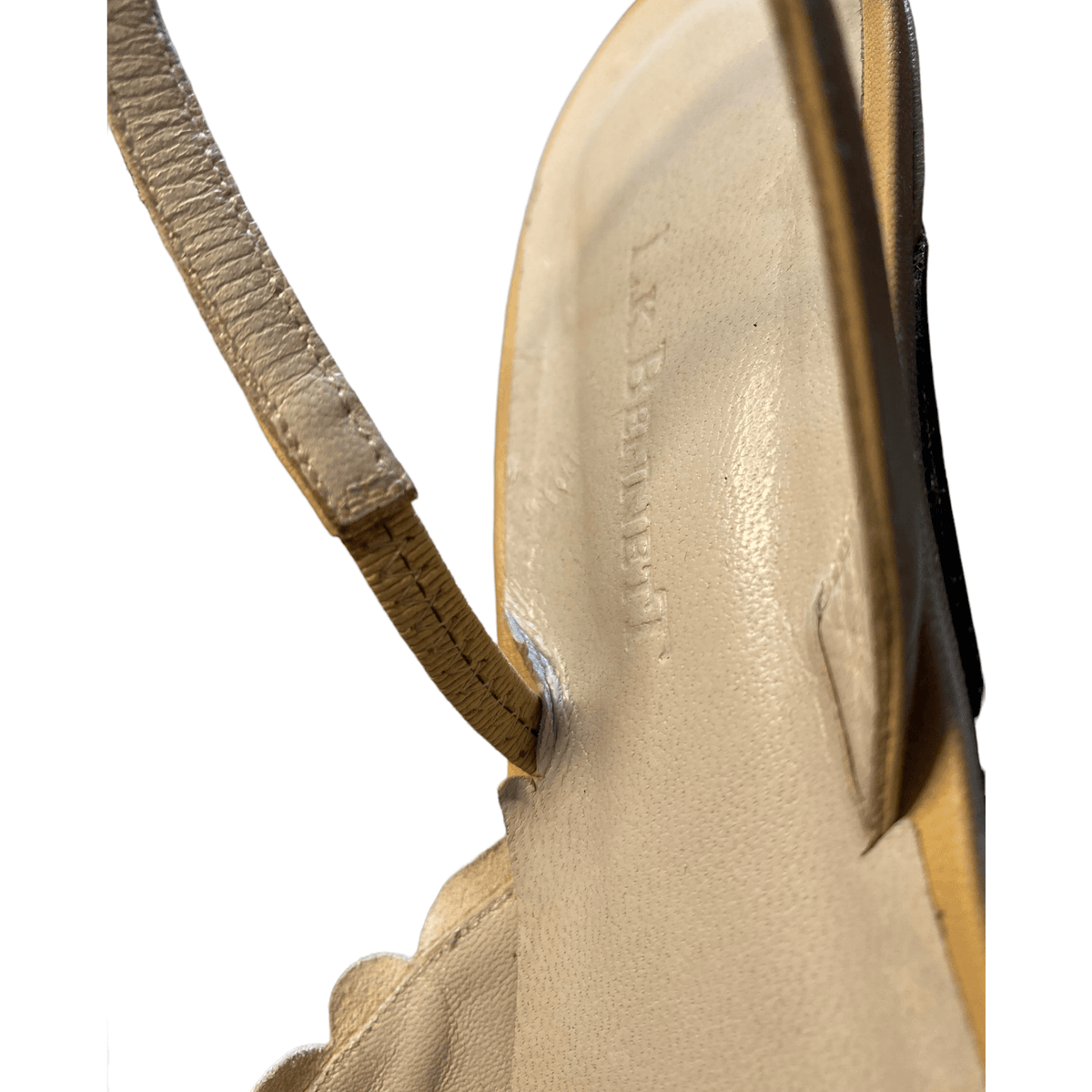 L.K Bennett Leather Kitten Heels Cream UK 7 EU 40 - Ava & Iva