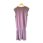 Vanessa Bruno Cotton Purple Capped Sleeve Dress Size 1 UK Size 8/10 - Ava & Iva