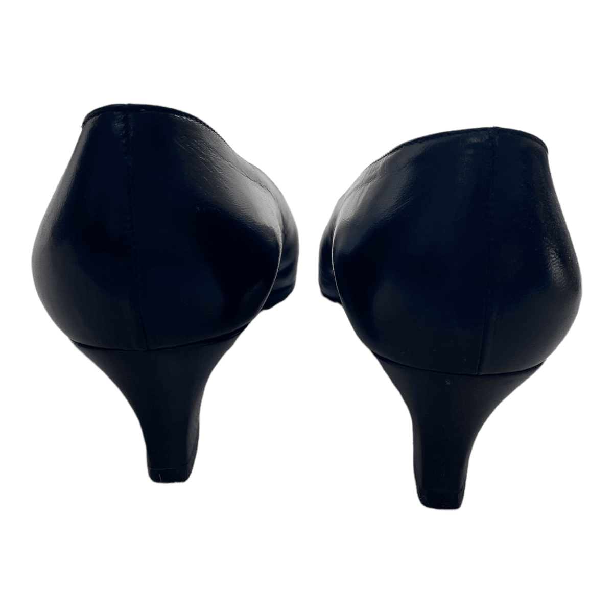 Ramirez Leather Court Shoe Black UK 4 EU 37 - Ava & Iva