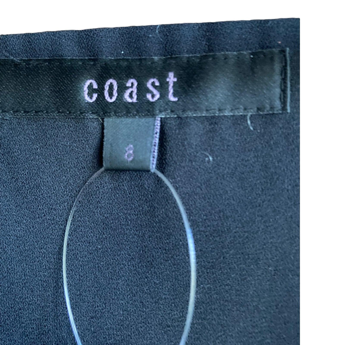 Coast Silk Grey Multi-Coloured Sleeveless Dress UK Size 8 - Ava & Iva