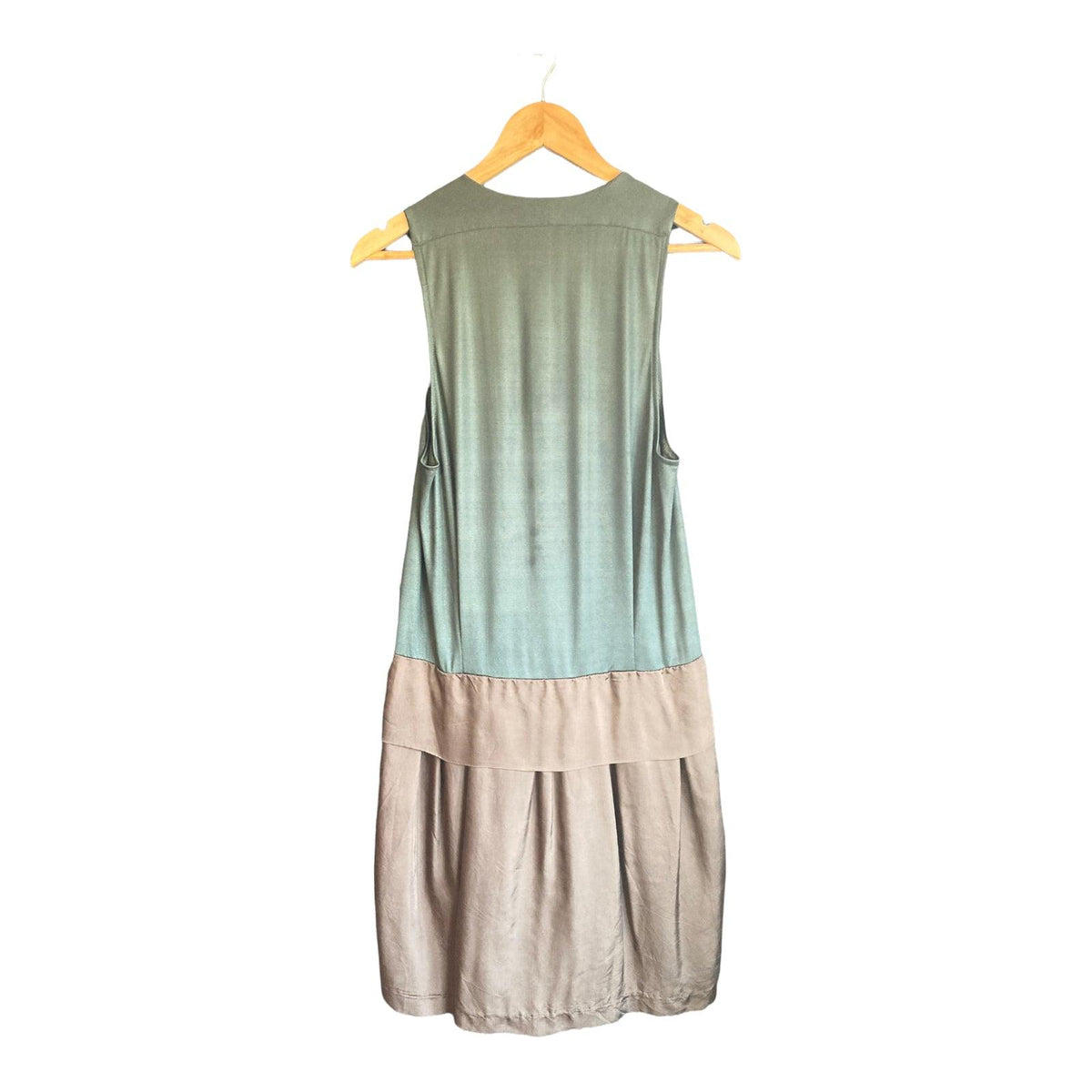 Hurwundeki Moss Green Sleeveless Dress UK Size Medium - Ava & Iva