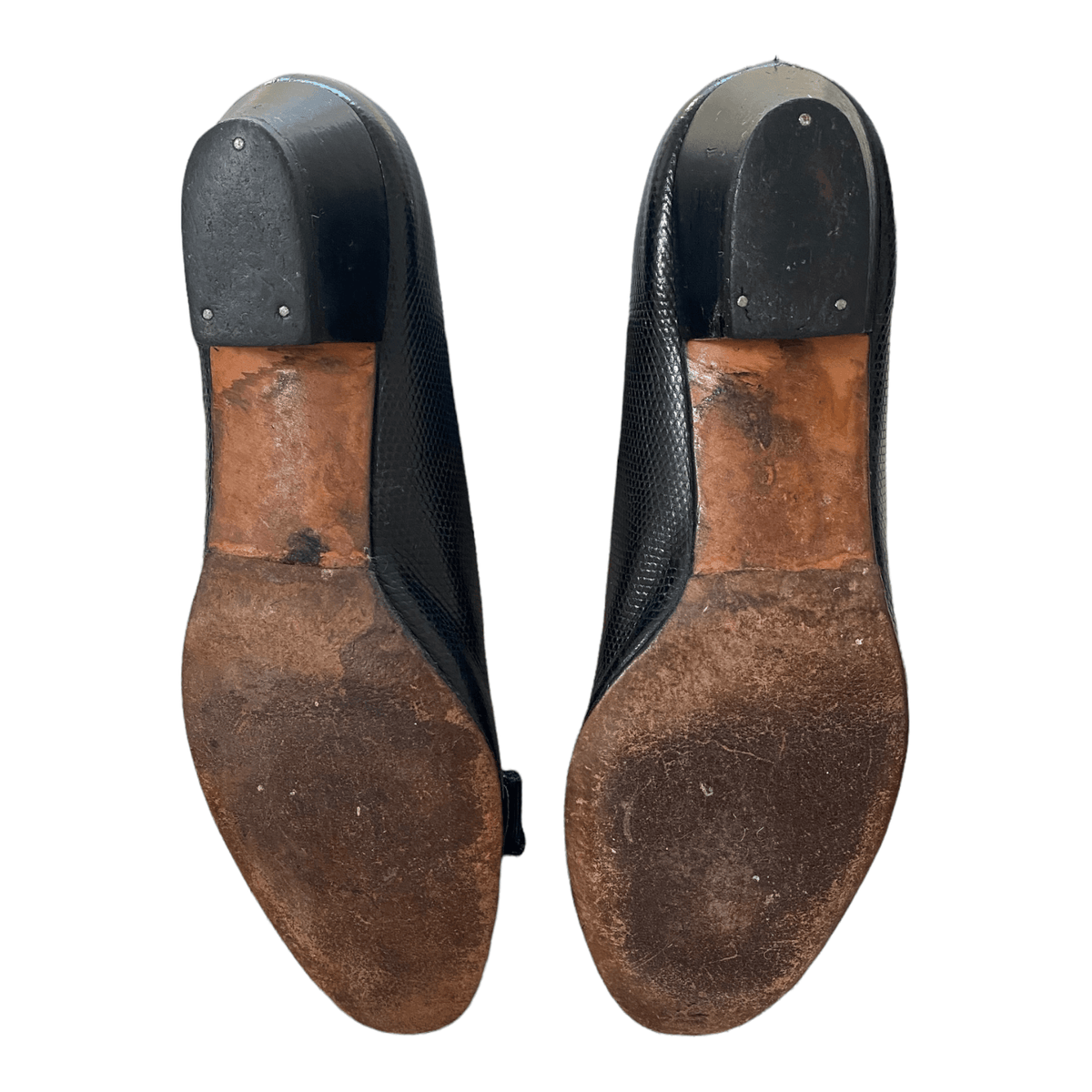 Ferragamo Leather Court Shoes Black UK 5.5 EU 38.5 - Ava & Iva