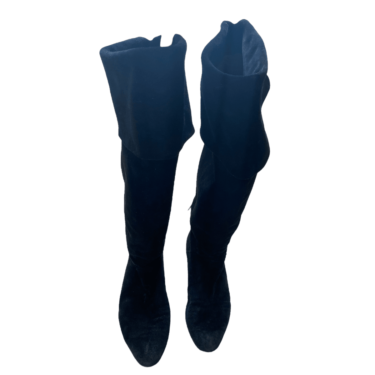 Suede Over The Knee Boots Black UK 7 EU 40 - Ava & Iva