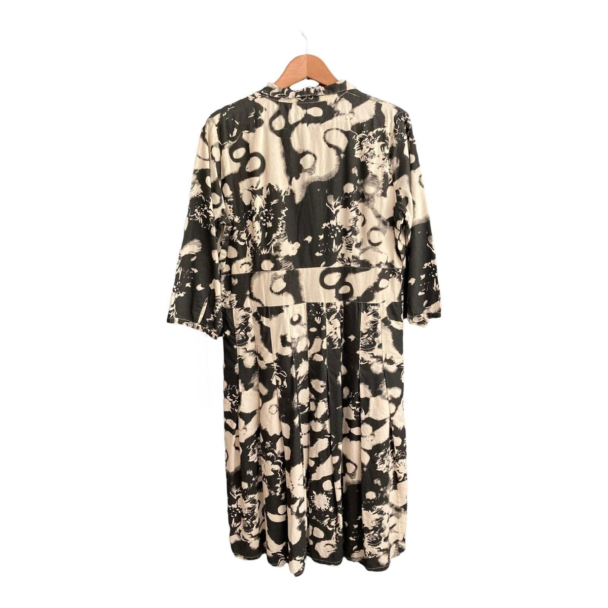 Lyigaard Cotton Black And White 3/4 Sleeved Dress UK Size 16 - Ava & Iva