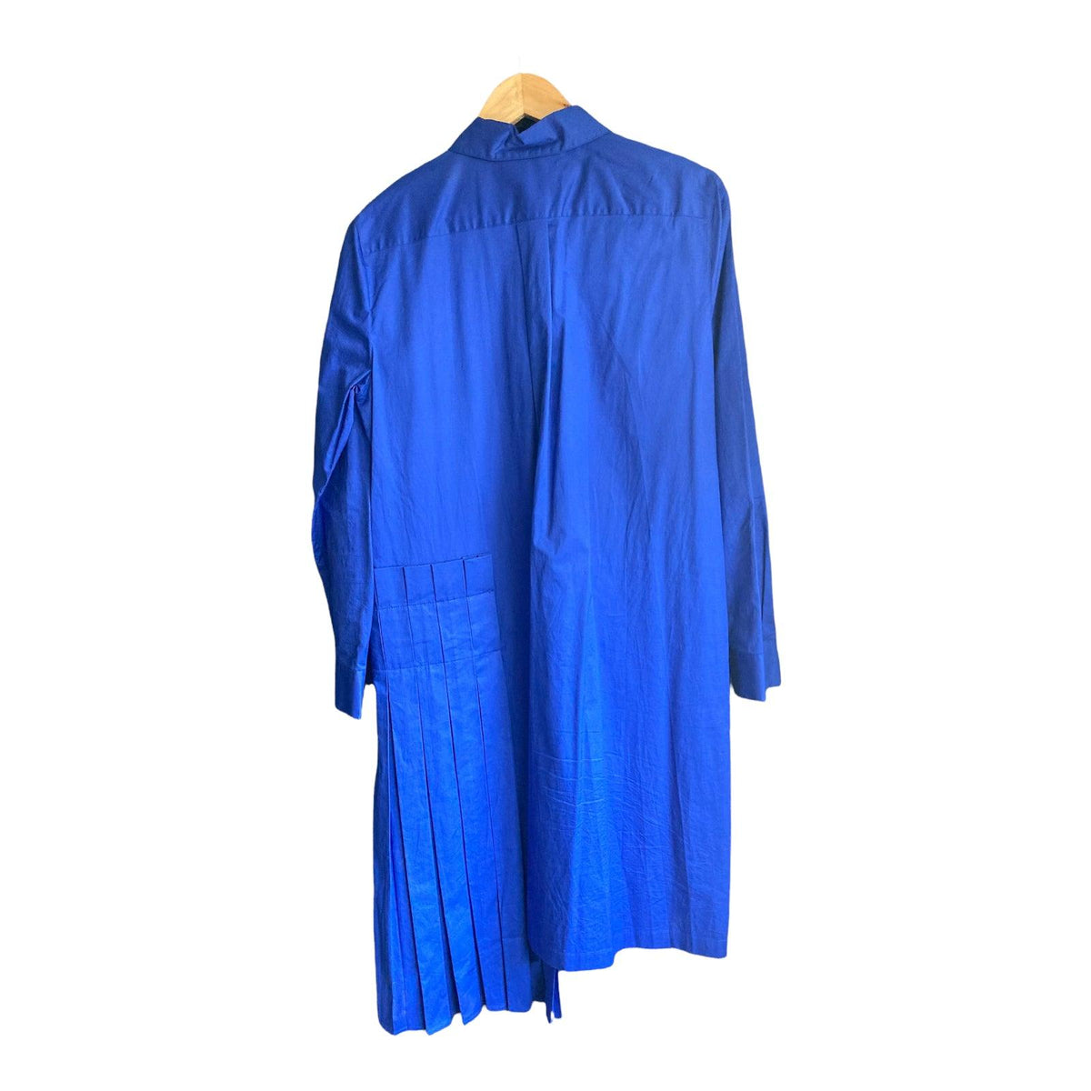 DKNY Cotton Royal Blue Long Sleeved Dress UK Size Medium. - Ava & Iva