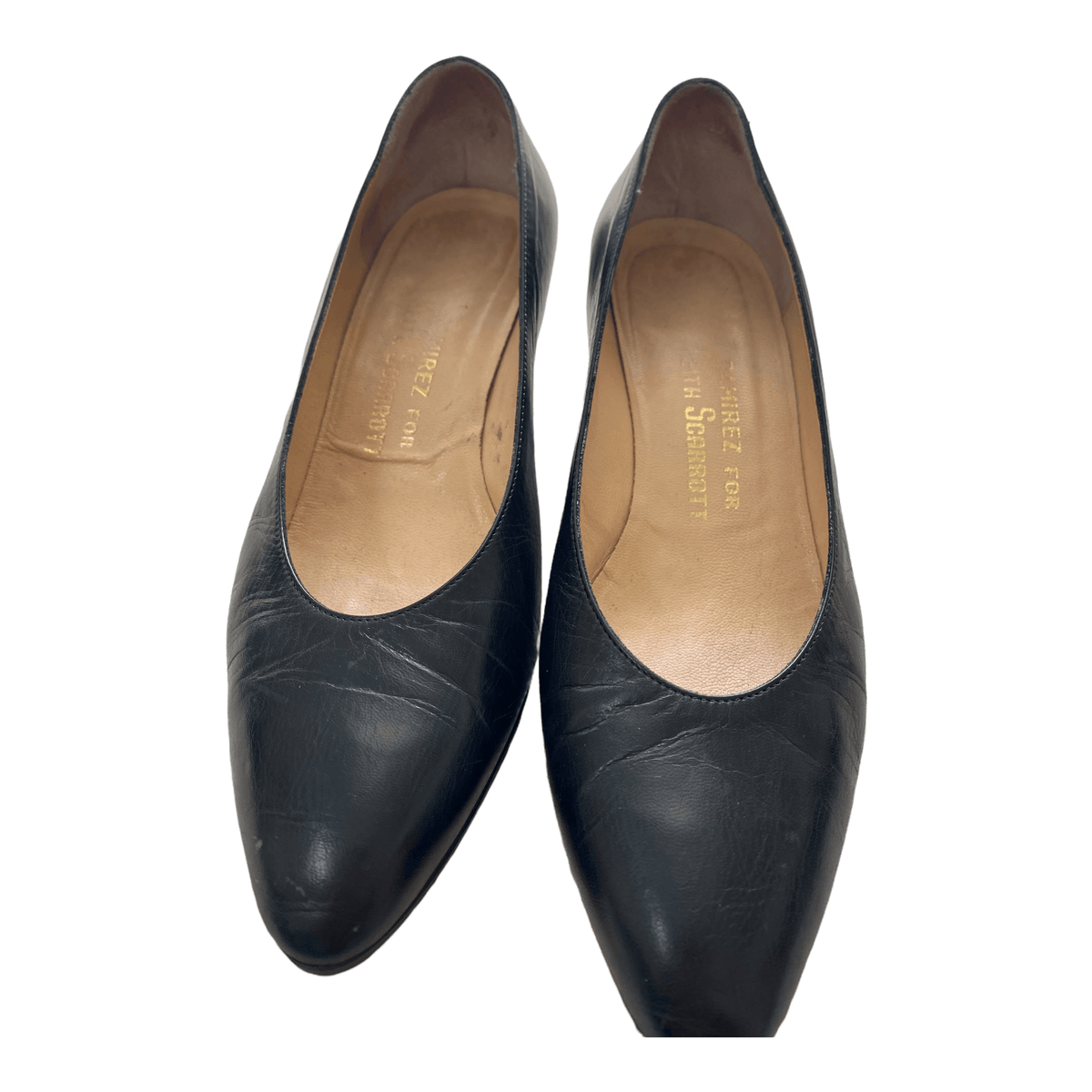 Ramirez Leather Court Shoe Black UK 4 EU 37 - Ava & Iva