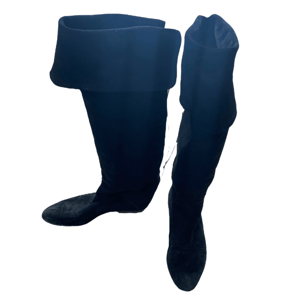 Suede Over The Knee Boots Black UK 7 EU 40 - Ava & Iva