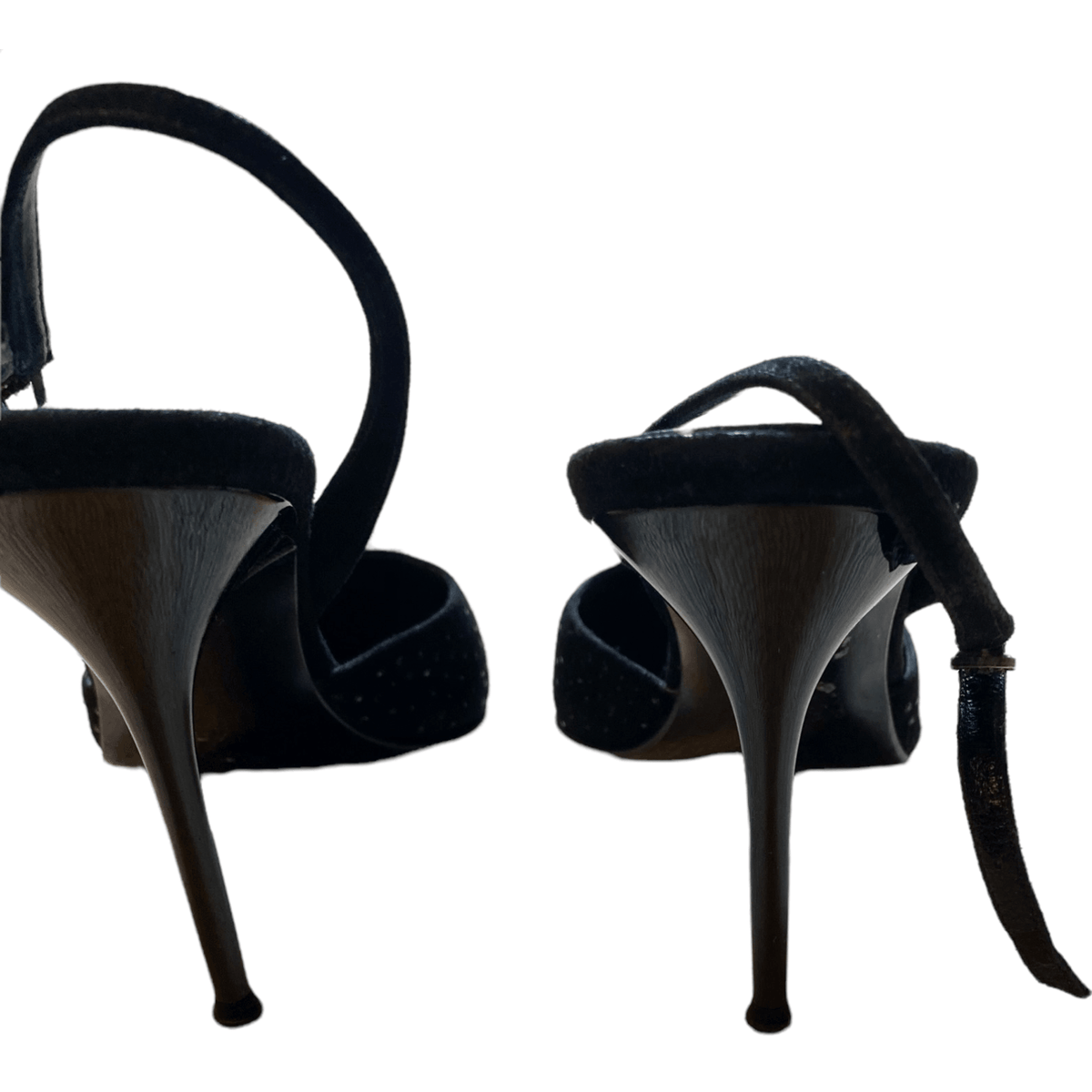 René Caovilla Suede Stiletto Heels Black UK 7 EU 40 - Ava & Iva