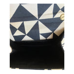 Escada Fabric Cream & Black Patterned Handbag - Ava & Iva