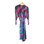 Adini Navy Patterned Long Sleeved Dress UK Size 16 - Ava & Iva