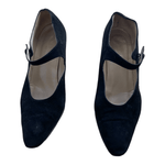 Carvella Suede Mary Jane Shoes Black UK 5.5 EU 38.5 - Ava & Iva