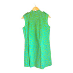 Horrockses Fashions Turquoise Patterned Sleeveless Dress UK Size 16 - Ava & Iva