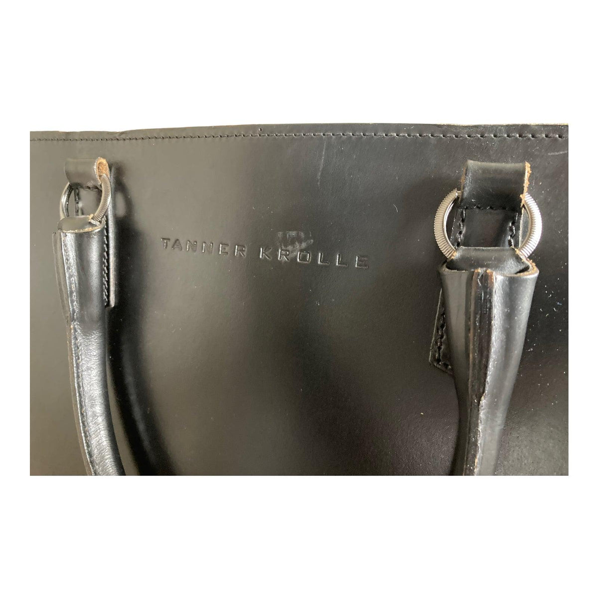 Tanner Krolle Leather Black Weekend Bag - Ava & Iva