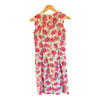 Viintage Cotton White With Pink Flowers Sleeveless Dress UK Size 10 - Ava & Iva